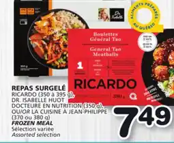 Marches Tradition RICARDO (350 to 395 g), DR. ISABELLE HUOT DOCTEURE EN NUTRITION (350 g), OR LA CUISINE À JEAN-PHILIPPE (370 or 380 g) FROZEN offer
