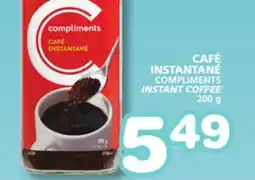 Marches Tradition COMPLIMENTS INSTANT COFFEE offer