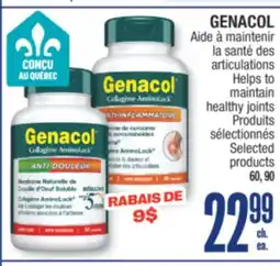 Jean Coutu GENACOL Selected products offer