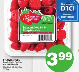 Marches Tradition RASPBERRIES offer