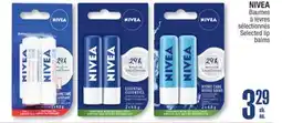 Jean Coutu NIVEA Selected lip balms offer