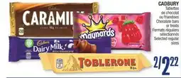 Jean Coutu CADBURY Chocolate bars or treats offer