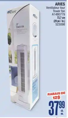 Jean Coutu ARIES Tower fan offer