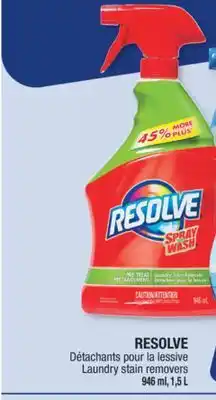 Jean Coutu RESOLVE Laundry stain removers offer