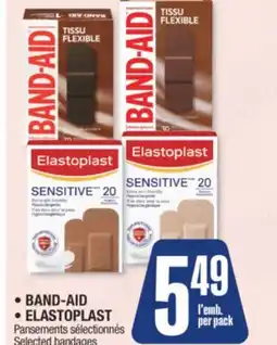 Jean Coutu BAND-AID, ELASTOPLAST Selected bandages offer