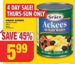 No Frills GRACE ACKEES offer