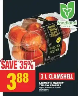 No Frills FARMER'S MARKET YELLOW PEACHES offer