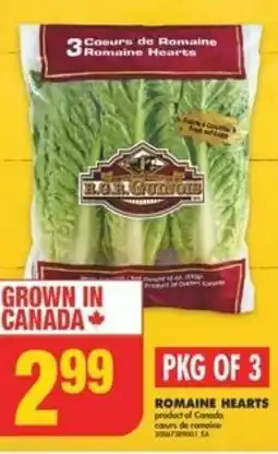 No Frills ROMAINE HEARTS offer