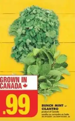 No Frills Bunch Mint Cilantro offer