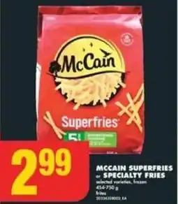 No Frills MCCAIN SUPERFRIES SPECIALTY FRIES offer