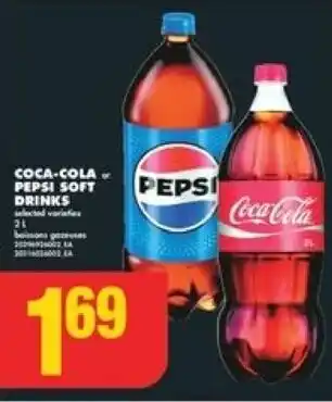 No Frills COCA-COLA PEPSI SOFT DRINKS offer