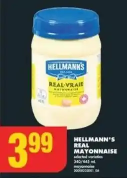 No Frills HELLMANN'S REAL MAYONNAISE offer