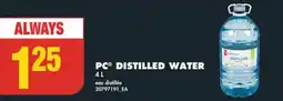 No Frills PC DISTILLED WATER offer