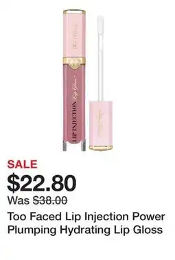 Sephora Too Faced Lip Injection Power Plumping Hydrating Lip Gloss offer