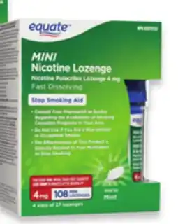 Walmart Equate Mini Nicotine Lozenges offer