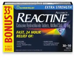 Walmart Reactine 40s Allergy Relief offer