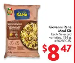 Walmart Giovanni Rana Meal Kit offer