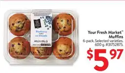 Walmart Your Fresh Market Muffins offer
