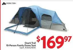 Walmart Ozark Trail 10-Person Family Dome Tent offer