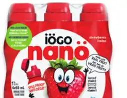 Walmart Iögo nanö Drinkable Yogurt offer