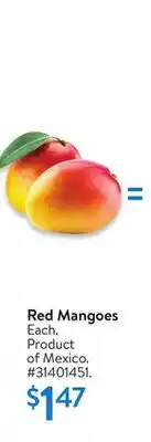 Walmart Red Mangoes offer
