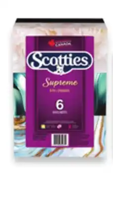 Walmart Scotties Supreme 3-Ply Facial Tissue 6-Pack, 81 Tissues Per Box offer