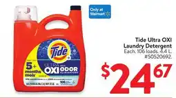 Walmart Tide Ultra OXI Laundry Detergent offer
