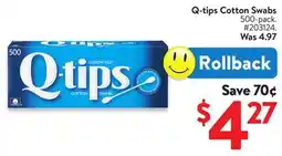 Walmart Q-tips Cotton Swabs offer