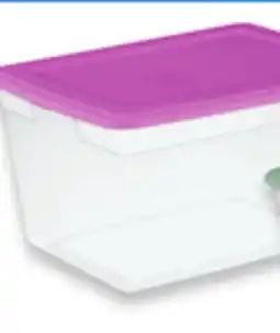 Walmart Sterilite 55 L Clear Storage Tote offer