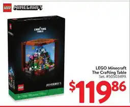 Walmart LEGO Minecraft The Crafting Table offer