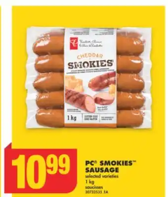 No Frills PC SMOKIES SAUSAGE, 1 kg offer
