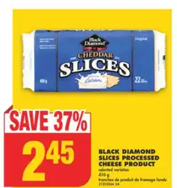 No Frills BLACK DIAMOND SLICES PROCESSED CHEESE PRODUCT, 410 g offer