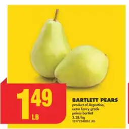 No Frills BARTLETT PEARS offer