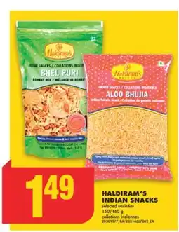 No Frills HALDIRAM'S INDIAN SNACKS, 150/160 g offer
