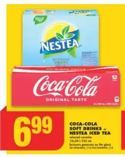 No Frills COCA-COLA SOFT DRINKS or NESTEA ICED TEA, 12x341/355 mL offer