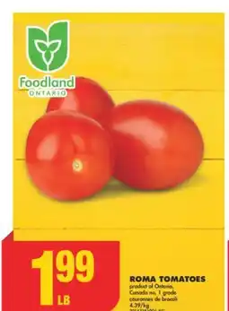 No Frills ROMA TOMATOES 1 grade offer
