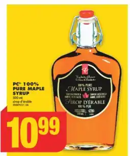 No Frills PC 100% PURE MAPLE SYRUP, 500 mL offer