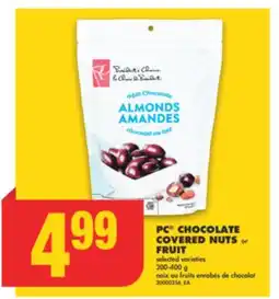 No Frills PC CHOCOLATE COVERED NUTS or FRUIT, 200-400 g offer