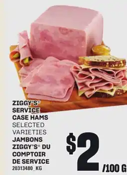 Independent Grocer ZIGGY'S SERVICE CASE HAMS offer