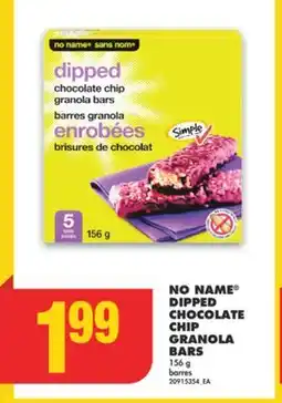 No Frills NO NAME DIPPED CHOCOLATE CHIP GRANOLA BARS, 156 g offer