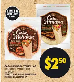 Independent Grocer CASA MENDOSA TORTILLAS, 10 INCH offer