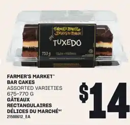 Independent Grocer FARMER'S MARKET BAR CAKES, 675-770 G offer