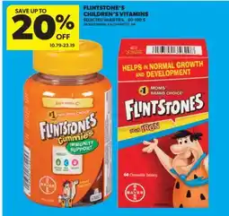 Real Canadian Superstore FLINTSTONE'S CHILDREN'S VITAMINS, 60-180' S offer