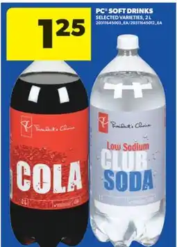 Real Canadian Superstore PC SOFT DRINKS, 2 L offer
