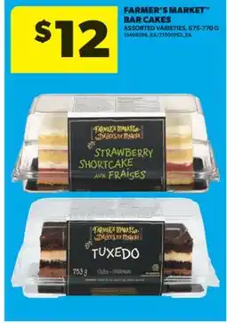 Real Canadian Superstore FARMER'S MARKET BAR CAKES, 675-770 G offer