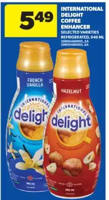Real Canadian Superstore INTERNATIONAL DELIGHT COFFEE ENHANCER, 946 ML offer