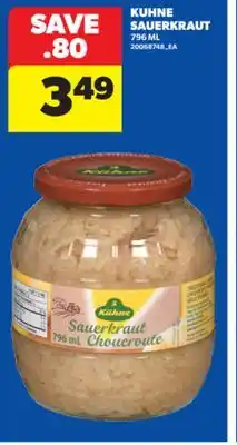 Real Canadian Superstore KUHNE SAUERKRAUT, 796 ML offer