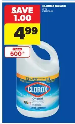 Real Canadian Superstore CLOROX BLEACH, 2.4 L offer