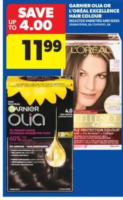 Real Canadian Superstore GARNIER OLIA OR L'ORÉAL EXCELLENCE HAIR COLOUR offer