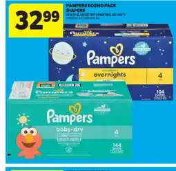 Real Canadian Superstore PAMPERS ECONO PACK DIAPERS, 58-180' S offer